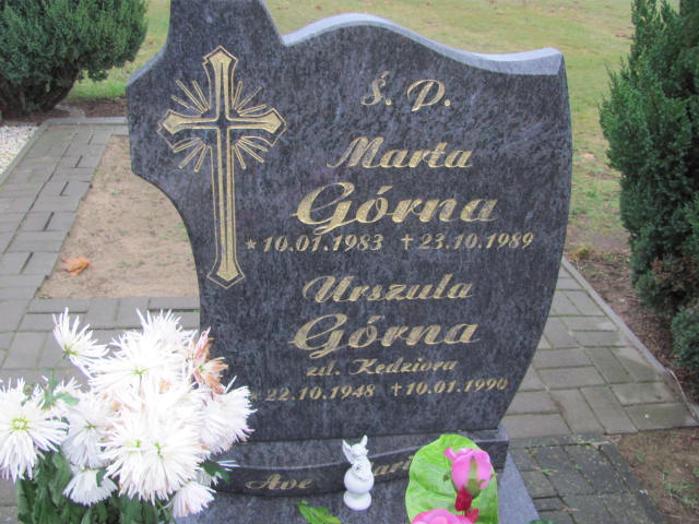 Marta Górna 1983 Oborniki - Grobonet - Wyszukiwarka osób pochowanych