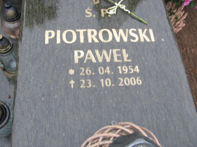 Paweł Piotrowski 1954 Oborniki - Grobonet - Wyszukiwarka osób pochowanych