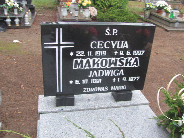 Jadwiga Makowska 1891 Oborniki - Grobonet - Wyszukiwarka osób pochowanych